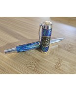 Refillable Capped Junior Statesman Rollerball Pen, Opal FX Body, Navy Pe... - $184.99