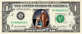 MANGER &amp; BABY JESUS on REAL Dollar Bill Collectible Celebrity Cash Money... - £7.08 GBP