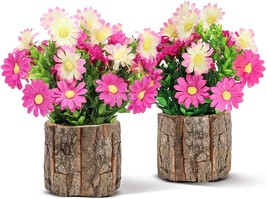 Pink Daisies Table Centerpieces For Mother&#39;S Day Home Bedroom Farmhouse Rustic - £28.73 GBP