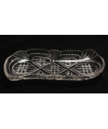Celery Relish Dish Glass with Stars Vintage Rectangle c. 1930s Excellent - $197.48 MXN