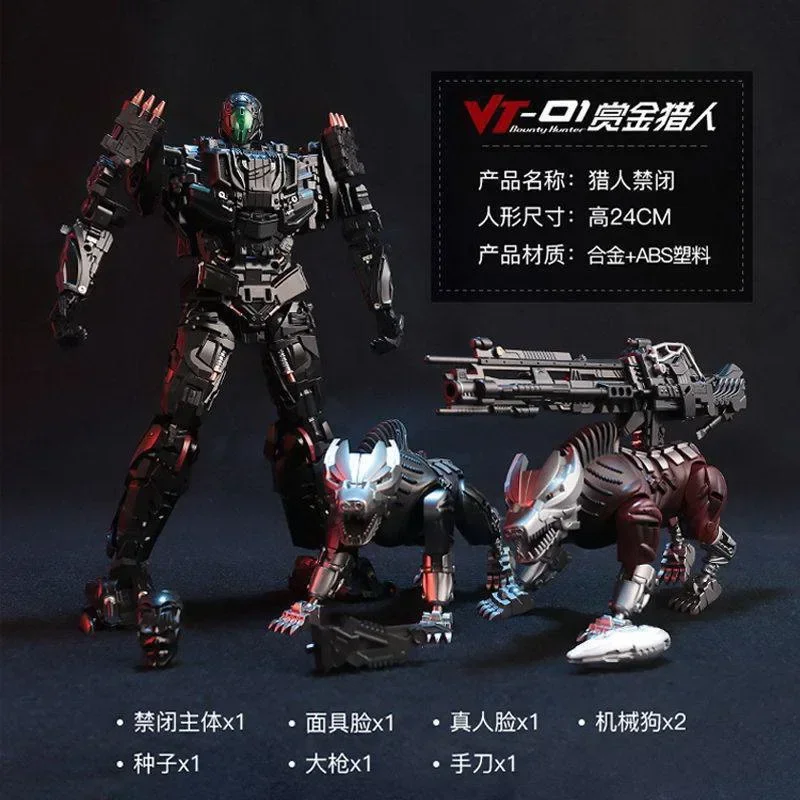 Transformation Toys Bounty Hunter  VT01 VT-01 With Two Dogs Deformation Robot - £63.18 GBP+
