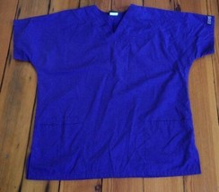Cherokee Purple Amethyst Scrubs Top Shirt Cotton Blend Womens M - £11.08 GBP