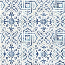 Spanish Tile Wallpaper In Sonoma, By Warner, In Color 3117-12332. - £46.27 GBP