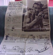 Marshall Plan WWII newspaper/magazine Bildbeilage 8-1949 - £21.96 GBP