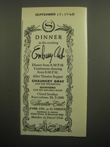 1960 Sheraton-East Hotel Ad - Dinner in the exciting Embassy Club - £11.78 GBP