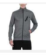 Spyder Men&#39;s Full Double Zip Sweater Fleece Jacket, Gray, Size XL - £22.22 GBP