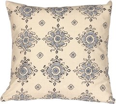 PILLOW DÉCOR Medallion Handprint Lake 16X16 Throw Pillow - £31.72 GBP