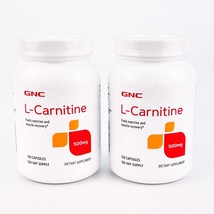 GNC L Carnitine 500mg Fuels Exercise Muscle Recovery 120 Capsules Lot BB6/24 + - $35.75