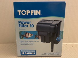 Top Fin Power Filter 10 For Aquariums Up To 10 Gallons Made in USA, NEW - £28.93 GBP
