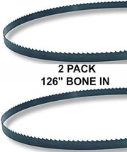 126x5/8x3TPI - 2 Pack Bone In Bandsaw Blades - Meat Cutting Fits Hobart ... - £33.77 GBP