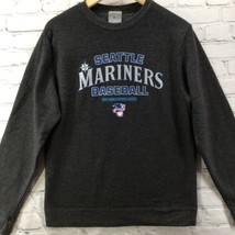 Seattle Mariners Baseball Mens Sz S Fleece Sweatshirt Small Gray/Black MLB - £15.56 GBP