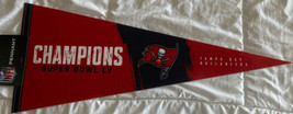 Tampa Bay Buccaneers 2020-2021 Super Bowl LV Champions Soft Pennant (12&quot;x30&quot;) - £9.59 GBP