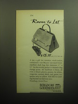 1958 Bergdorf Goodman Meyers Handbag Ad - Room to Let - £14.78 GBP