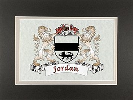 Jordan Irish Coat of Arms Print - Frameable 9&quot; x 12&quot; - $24.00