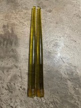 Vintage Pair Of 2 Green Lucite Taper Candles 11.5” Modern MCM Retro No Wick - £26.08 GBP