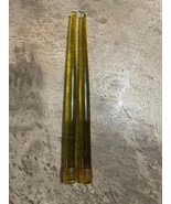 Vintage Pair Of 2 Green Lucite Taper Candles 11.5” Modern MCM Retro No Wick - £26.14 GBP