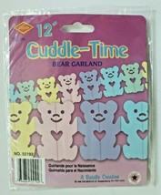 1990 Beistle Cuddle-Time Bear Garland 12&#39; 3.7m New In Packaging - £8.02 GBP