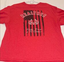 Men's XL Realtree Graphic (American Flag,) T-Shirt Red - $9.89