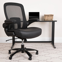 Black 500LB High Back Chair BT-20180-LEA-GG - £286.27 GBP