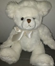 The Bearington Collection Aspen White Bear Stuffed Plush Very Soft 15&quot; - £12.97 GBP