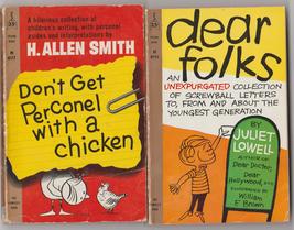 Don&#39;t Get Perconel With a Chicken &amp; Dear Folks 1960/61 1st pbs humor - £14.26 GBP
