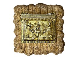 Egyptian Isis and Nephthys Wall Plaque Modern Art Sculpture Wall Decor - £54.52 GBP
