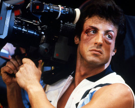 Sylvester Stallone 8x10 Photo holding movie camera on Rocky IV set - £6.31 GBP