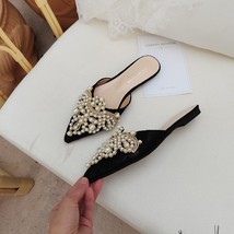 Ummer fashion sexy women shoes elegant string bead crystal patchwork slip on 35 42 thin thumb200