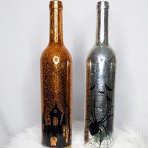 Home Decor Halloween Wine Bottle Decor Set of 2 - £8.65 GBP