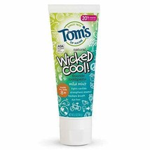 Anticavity Children&#39;s Toothpaste Wicked Cool Tom&#39;s Of Maine 5.1 oz Paste - $11.99