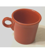 Fiesta Orange HLC USA Vintage 80s Stoneware Tea Coffee O Ring Handle Mug... - £5.33 GBP