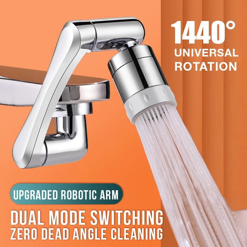 Sporting Universal 1080 Degree Rotatable Faucet Aerator Extender Plastic Splash  - £23.90 GBP