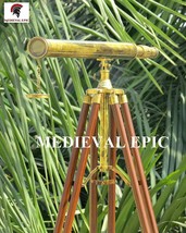 NauticalMart Floor Standing Harbor Master Brass Telescope with Tripod Stand - €172,24 EUR