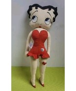 1983 Betty Boop VTG Doll  18&quot; Cloth Plush King Features Red Heels Garter... - $20.13 CAD
