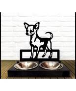 Bowl Stand,Personalized Dog Bowl, Chihuahua Dog Breed,Custom Dog Bowl - $143.60 CAD