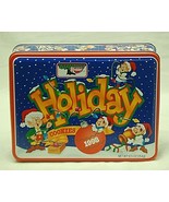 Keebler Holiday Cookies Tin Box Canister Christmas Advertising Xmas Bulb... - £17.11 GBP