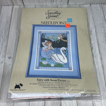 Something Special Needlepoint Kit #30531 Fairy With Swan Picture NIP 12&quot;... - $16.99