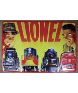 LIONEL FATHER &amp; SON RAILROAD SIGN / Vintage Embossed Train Sign - £35.77 GBP