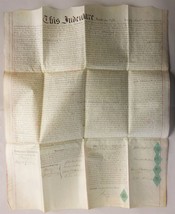 1861 antique DEED JOHN M JONES and EDWIN STADELMAN to JOHN MANN lower me... - $123.70