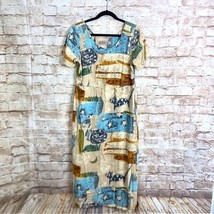 Vintage 90s Jams World Le Chat Stars Midi Dress Size Medium - £42.00 GBP