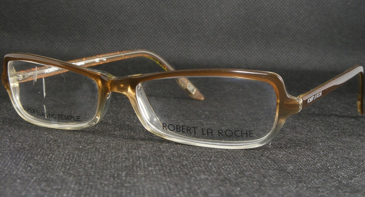 ROBERT LA ROCHE Vienne Dynamat 632-03 Marrón / Claro Gafas 51-15-130mm (... - $95.78