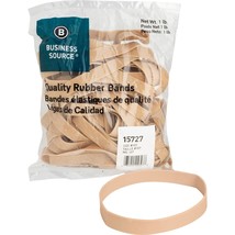 Business Source Size 107 Rubber Bands - 1 lb. Bag (15727), 40 Count , Crepe - £12.67 GBP