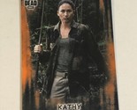 Walking Dead Trading Card #72 Kathy Orange Background - $1.97