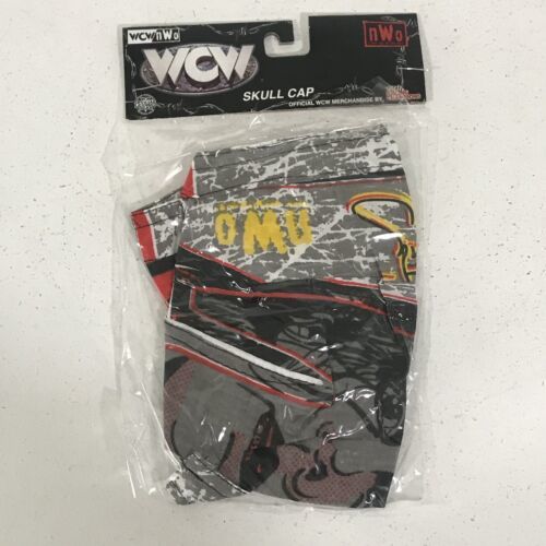 Sting WCW NWO Skull Cap Bandana Gray Black WRESTLING Vtg WWF Biker NOS NEW - $10.84