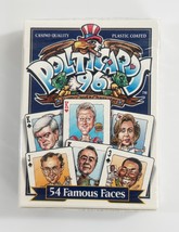 Vintage 1996 Politicards, 54 Famous Faces Playing Cards, SEALED - $111.16 MXN