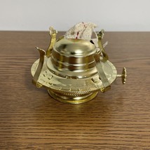 Oil Lamp Wick Burner Brass Plated With Screw On Lid Read Description - £5.28 GBP