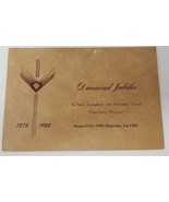 St. Paul Evangelical and Reformed Church Napoleon Missouri 1950 Diamond ... - £11.94 GBP