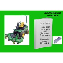 John Deere 1550 1570 1575 1580 1585 TerrainCut Front Mower Service Repair Manual - £18.97 GBP