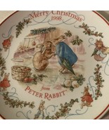 Peter Rabbit Wedgwood Plate Merry Christmas 1998 Edition Made In England - €12,96 EUR