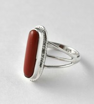 925 Sterling Silver Coral Sz 2-14 Capsule Handmade Ring Women Her Gift RS-1468 - £26.45 GBP